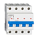 Siguranta automata modulara, (MCB) AMPARO 6kA, C 6A, 3P+N  AM617806--