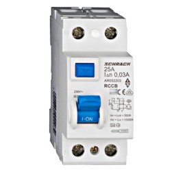 Siguranta diferentiala AMPARO (10kA), 25A, 2-poli, 30mA, tip A  AR052203--