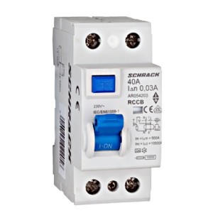 Siguranta diferentiala AMPARO (10kA), 40A, 2-poli, 30mA, tip A  AR054203--