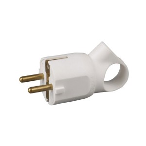 Stecher cu inel Alb Legrand 