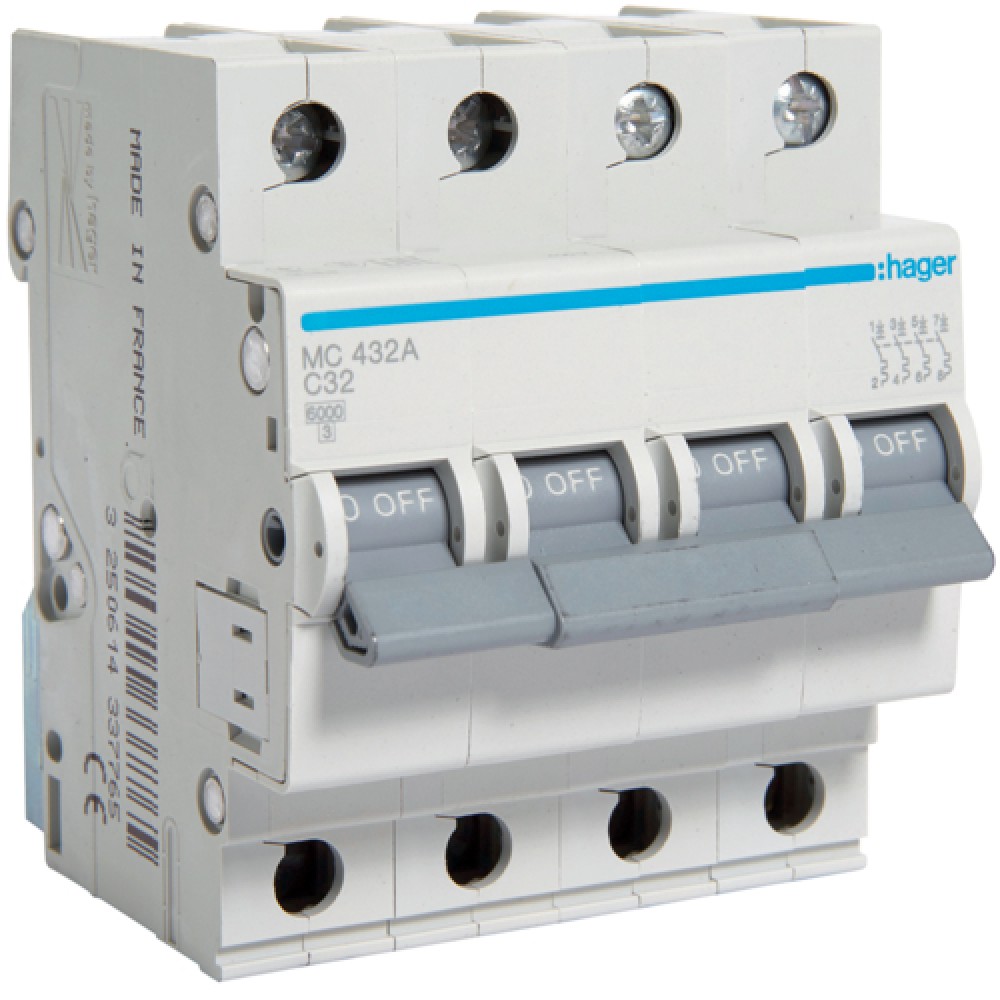 SIGURANTA 4P 32A HAGER MC432A
