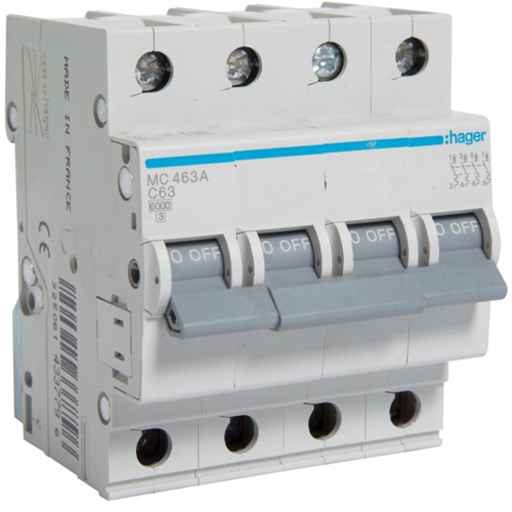 SIGURANTA 4P 63A HAGER MC463A