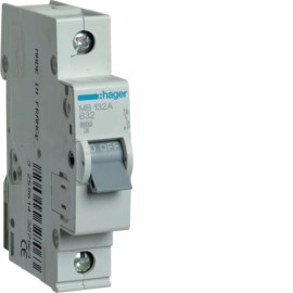 SIGURANTA 1P 32A 6KA CURBA B HAGER MB132A