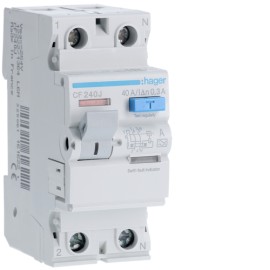 Siguranta Diferentiala 2P 40A 300MA TIP A HAGER CF240J