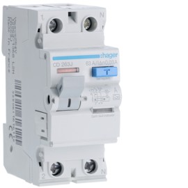 Siguranta Diferentiala 2P 63A 30MA TIP A HAGER CD263J