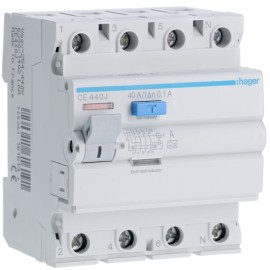 Siguranta Diferentiala 4P  4P 40A 100MA HAGER CE440J