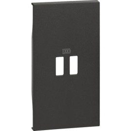 TASTA / CAPAC PENTRU PRIZA USB K4285C2 BTICINO LIVING NOW NEGRU KG12C