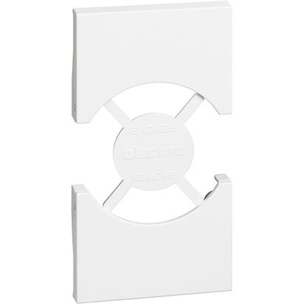 TASTA / CAPAC PENTRU PRIZA SCHUKO 2 MODULE KW4140A16F BTICINO LIVING NOW ALB KW03