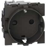 PRIZA SCHUKO BTICINO LIVING NOW NEGRU 2P+N 16A 250V 2M KG4141