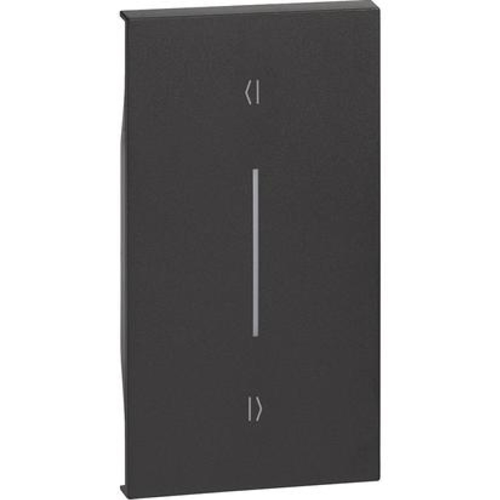 TASTA / CAPAC INTRERUPATOR PENTRU JALUZELE 2MODULE BTICINO LIVING NOW NEGRU KG05M2