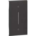 TASTA / CAPAC INTRERUPATOR PENTRU JALUZELE 2MODULE BTICINO LIVING NOW NEGRU KG05M2