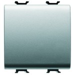 Intrerupator simplu Gewiss Chorus GW14031, incastrat, modular - 2, 16A, gri - titan