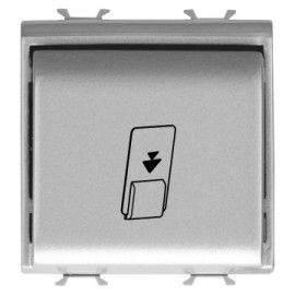 Intrerupator cu cartela Chorus Gewiss GW14039  modular 1P 16AX 2 MODULE CH/VT