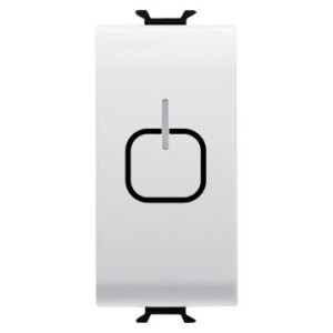 Duplicator de comanda Touch Gewiss Chorus, 1M, Alb, GW10906