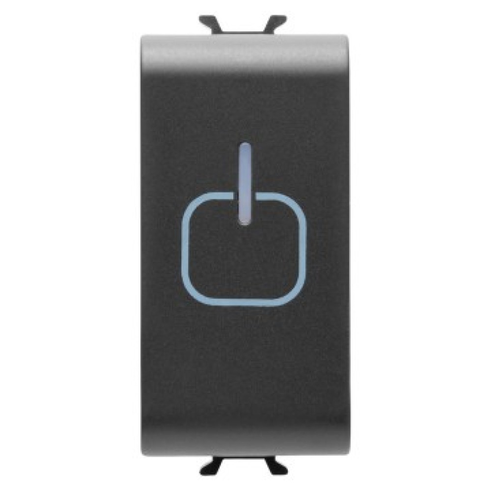 Duplicator De Comanda Touch Gewiss Chorus, 1M, Negru, GW12906
