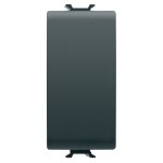 Intrerupator cap scara simplu Gewiss Chorus GW12051, incastrat, modular - 1, 16A, negru