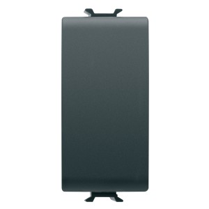 Intrerupator simplu Gewiss Chorus GW12001, incastrat, modular - 1, 16A, negru