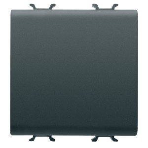 Intrerupator simplu Gewiss Chorus GW12031, incastrat, modular - 2, 16A, negru