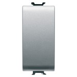 Intrerupator simplu Gewiss Chorus GW14001, incastrat, modular - 1, gri-titan