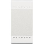 INTRERUPATOR CAP CRUCE 1P ALB BTICINO LIVING LIGHT N4004N