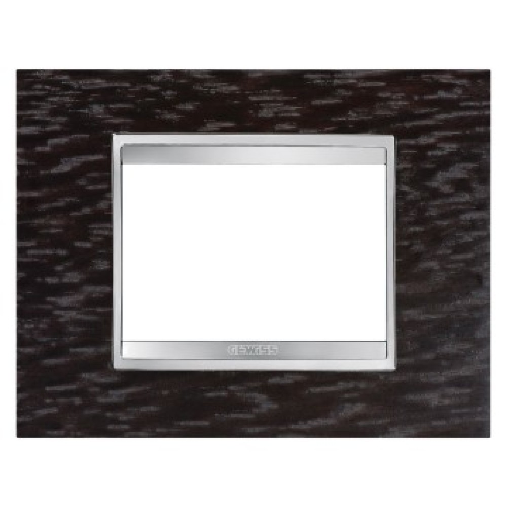 Rama ornament LUX lemn, wenge, 3 module, GW16203LW, Gewiss Chorus