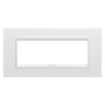 Rama Ornament Lux metal monocrom, alba, GW16206XB, 6 Module, Gewiss Chorus