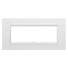 Rama Ornament Lux metal monocrom, alba, GW16206XB, 6 Module, Gewiss Chorus