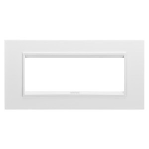 Rama Ornament Lux metal monocrom, alba, GW16206XB, 6 Module, Gewiss Chorus