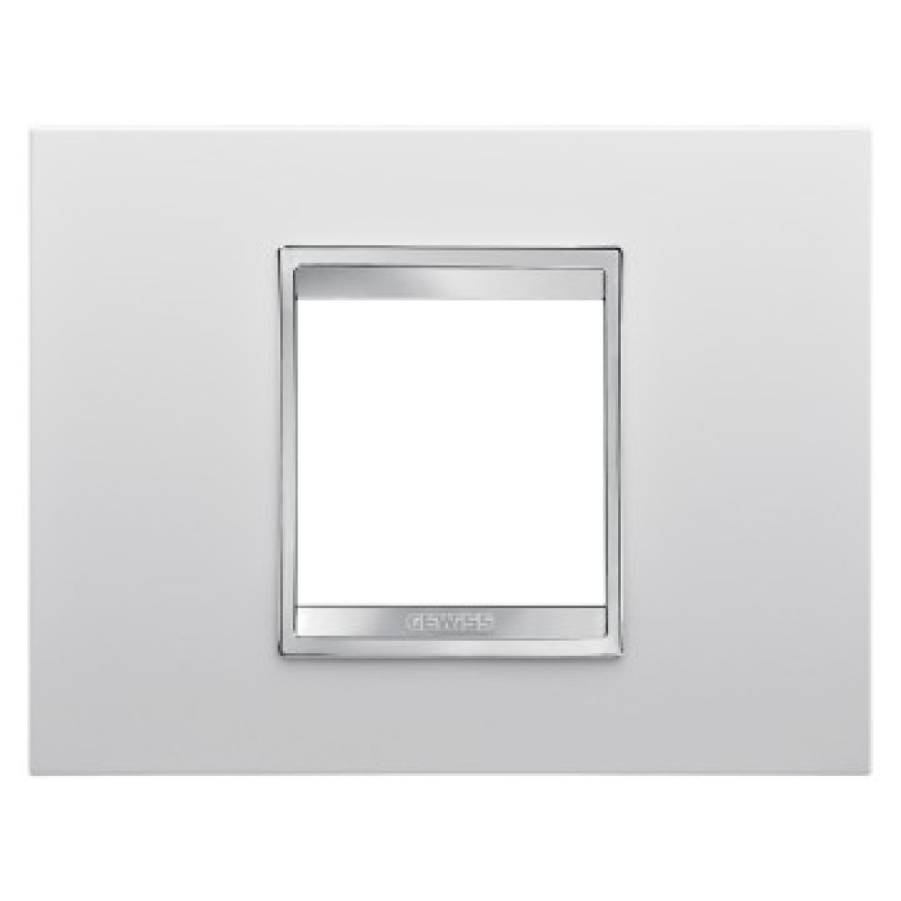 Rama ornament LUX tehnopolimer alba, GW16202TB, 2 module, Gewiss Chorus