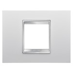 Rama ornament LUX tehnopolimer alba, GW16202TB, 2 module, Gewiss Chorus