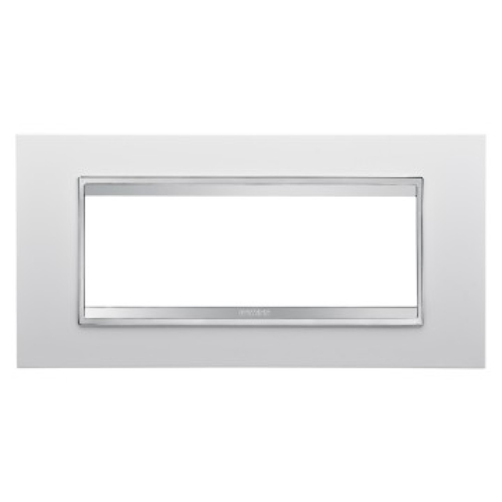 Rama ornament Lux tehnopolimer alba,GW16206TB, 6 module, Gewiss Chorus