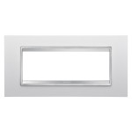 Rama ornament Lux tehnopolimer alba,GW16206TB, 6 module, Gewiss Chorus