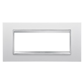 Rama ornament Lux tehnopolimer alba,GW16206TB, 6 module, Gewiss Chorus