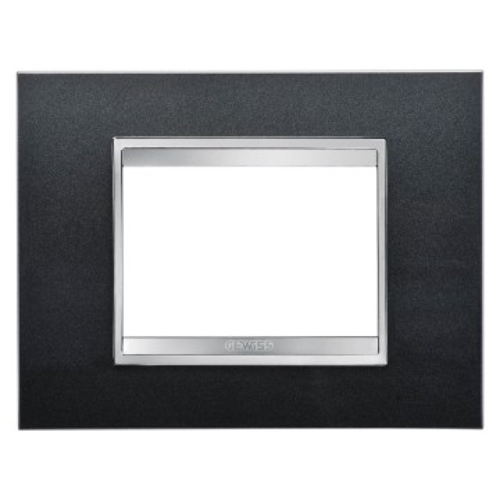 Rama Ornament Lux Tehnopolimer ardesia, GW16203VA, 3 Module, Gewiss Chorus