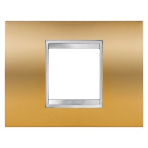 Rama Ornament Lux Tehnopolimer Aurie, GW16202MO, 2 Module, Gewiss CHORUS