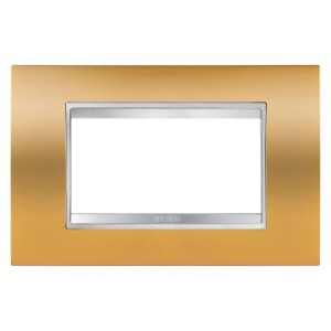 Rama Ornament Lux Tehnopolimer Aurie, GW16204MO, 4 Module, Gewiss Chorus