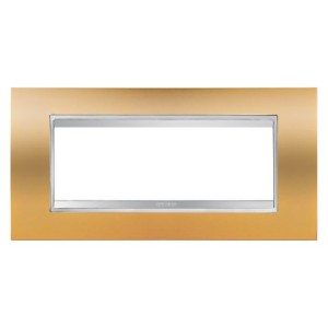 Rama Ornament Lux Tehnopolimer aurie, GW16206MO, 6 Module, Gewiss Chorus