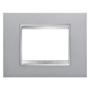 Rama ornament Lux tehnopolimer titan,GW16203VT, 3 module, Gewiss CHORUS 