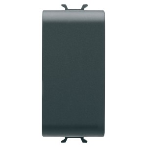 Obturator Gewiss Chorus GW12195, 1 modul, negru, pentru priza / intrerupator