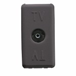 Priza TV direct Gewiss System GW21228, incastrata, modulara - 1, neagra