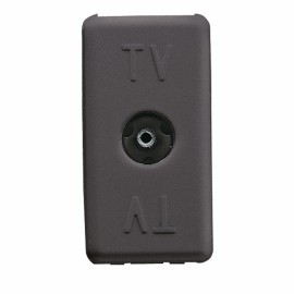 Priza TV direct Gewiss System GW21228, incastrata, modulara - 1, neagra