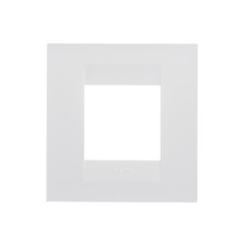 Rama Gewiss Chorus GEO, GW16422TB, 2 module, orizontala, alba, pentru priza / intrerupator