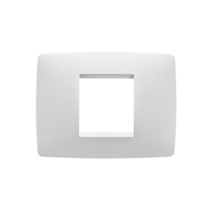 Rama Gewiss Chorus ONE GW16102TB, 2 module, alba, pentru priza / intrerupator