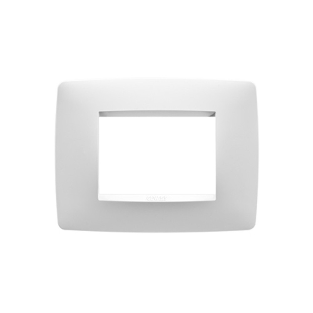 Rama Gewiss Chorus ONE GW16103TB , 3 module, alba, pentru priza / intrerupator