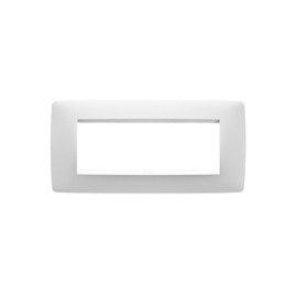 Rama Gewiss Chorus ONE GW16106TB, 6 module, alba, pentru priza / intrerupator