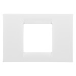 Rama Gewiss System Virna GW22102, 2 module, alba, pentru priza / intrerupator