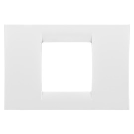 Rama Gewiss System Virna GW22102, 2 module, alba, pentru priza / intrerupator