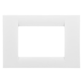 Rama Gewiss System Virna GW22103, 3 module, alba, pentru priza / intrerupator