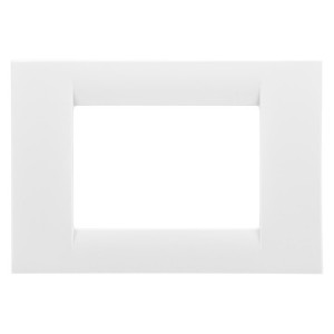 Rama Gewiss System Virna GW22103, 3 module, alba, pentru priza / intrerupator