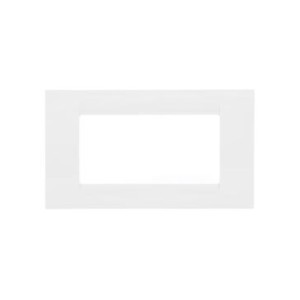 Rama Gewiss System Virna GW22104, 4 module, alba, pentru priza / intrerupator